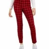 Style & Co Women's Plaid Ponté-Knit Pull-On Pants, Created For Macy's