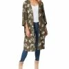 Jessica Simpson Women's Tina Printed Open-Front Duster