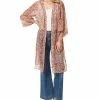 Jessica Simpson Women's Tina Printed Open-Front Duster