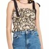 En Saison Women's Kinsley Printed Tie-Shoulder Top
