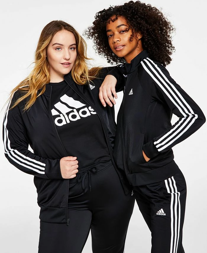 ADIDAS Women's 3-Stripe Tricot Track Jacket, XS-4X 1 ADIDAS Women's 3-Stripe Tricot Track Jacket, XS-4X
