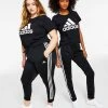 ADIDAS Women's Essentials Warm-Up Slim Tapered 3-Stripes Track Pants, XS-4X