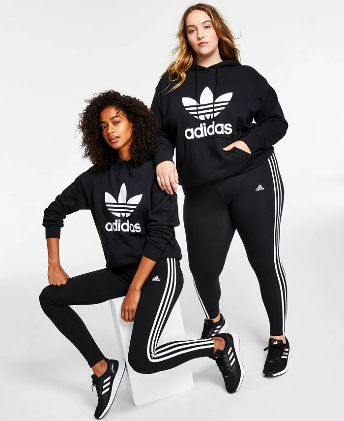 ADIDAS Women's Essentials 3-Stripe Full Length Cotton Leggings, XS-4X 1 ADIDAS Women's Essentials 3-Stripe Full Length Cotton Leggings, XS-4X