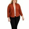 Kasper Plus Size Open-Front Cardigan Sweater