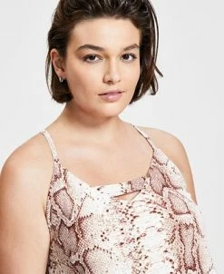 Bar III Snakeskin-Print Tank Top, Created For Macy's -Anne Klein Sales Store 22033608 fpx