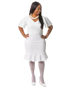 Kasper Women's Flutter-Sleeve Sheath Dress -Anne Klein Sales Store 22037295 fpx