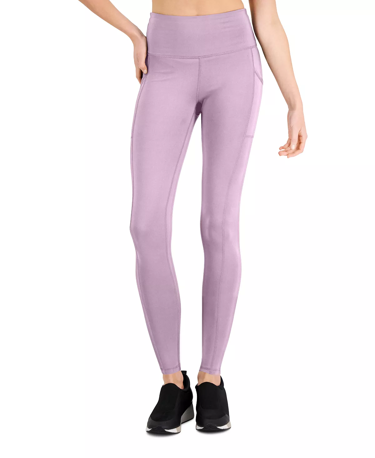ID Ideology Petite Compression Pocket Full-Length Leggings, Created For Macy's 9 ID Ideology Petite Compression Pocket Full-Length Leggings, Created For Macy's - Image 9