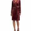 Alfani Women's Velvet Long-Sleeve Wrap Dress, Created For Macy's