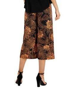 Connected Women's Contrast Printed Cropped Jumpsuit 7 Connected Women's Contrast Printed Cropped Jumpsuit -Anne Klein Sales Store 22102976 fpx