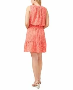 Vince Camuto Plus Size Printed Fit & Flare Smocked Dress -Anne Klein Sales Store 22118153 fpx