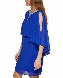 Vince Camuto Women's Cape-Overlay Dress -Anne Klein Sales Store 22129457 fpx