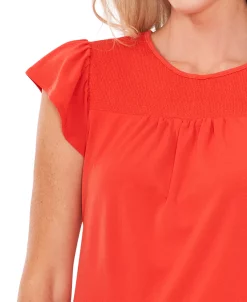 CeCe Women's Smocked-Yoke Knit Top 10 CeCe Women's Smocked-Yoke Knit Top -Anne Klein Sales Store 22159749 fpx