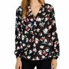 Alfani Women's Long Sleeve V-Neck Blouse, Created For Macy's