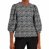 Anne Klein Women's Balloon Sleeve Pullover Blouse