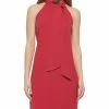 Vince Camuto Bow-Neck Halter Dress