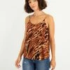 Bar III Women's Animal-Print Scoop-Neck Camisole, Created For Macy's