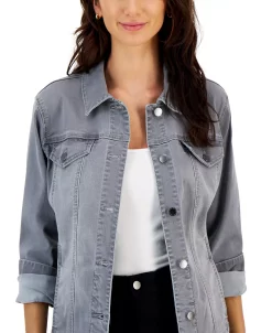 Charter Club Women's Denim Jacket, Created For Macy's -Anne Klein Sales Store 22171104 fpx