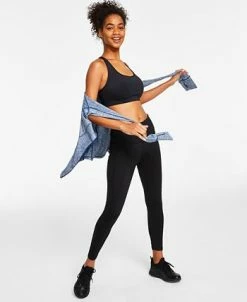 ID Ideology Women's Compression High-Waist Side-Pocket 7/8 Length Leggings, XS-4X, Created For Macy's -Anne Klein Sales Store 22172433 fpx