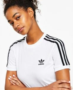 ADIDAS Women's Cotton 3 Stripes T-Shirt, XS-4X -Anne Klein Sales Store 22176524 fpx