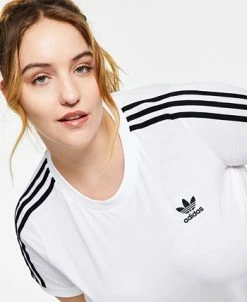 ADIDAS Women's Cotton 3 Stripes T-Shirt, XS-4X -Anne Klein Sales Store 22176527 fpx