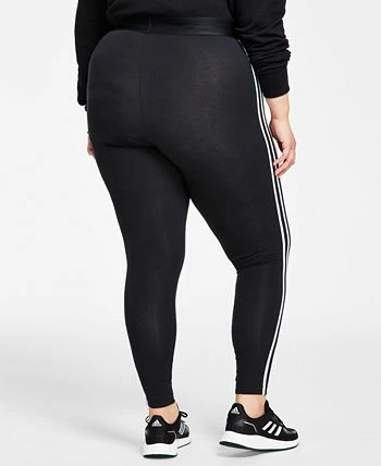 ADIDAS Women's Essentials 3-Stripe Full Length Cotton Leggings, XS-4X 6 ADIDAS Women's Essentials 3-Stripe Full Length Cotton Leggings, XS-4X - Image 6
