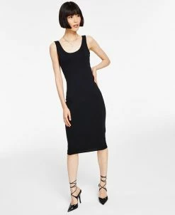 Bar III Odycon Scoop-Neck Midi Dress, Created For Macy's