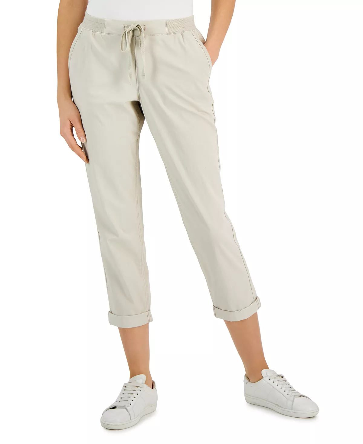 Style & Co Women's Pull On Cuffed Pants, Created For Macy's 8 Style & Co Women's Pull On Cuffed Pants, Created For Macy's - Image 8