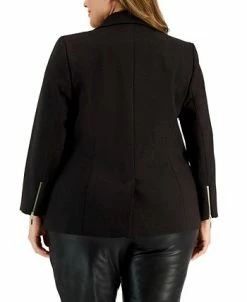 Kasper Plus Size Notched-Collar One-Button Jacket 6 Kasper Plus Size Notched-Collar One-Button Jacket -Anne Klein Sales Store 22186953 fpx