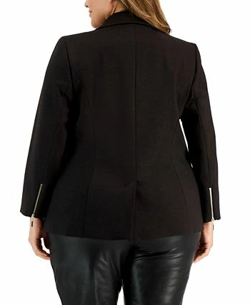 Kasper Plus Size Notched-Collar One-Button Jacket 2 Kasper Plus Size Notched-Collar One-Button Jacket - Image 2