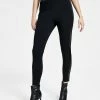 Bar III Women's Faux Leather Trim Pull-On Leggings, Created For Macy's