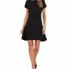 CeCe Women's Collared Bow-Tie A-Line Dress