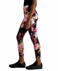 ID Ideology Petite Serena Floral Reversible 7/8 Leggings -Anne Klein Sales Store 22220577 fpx