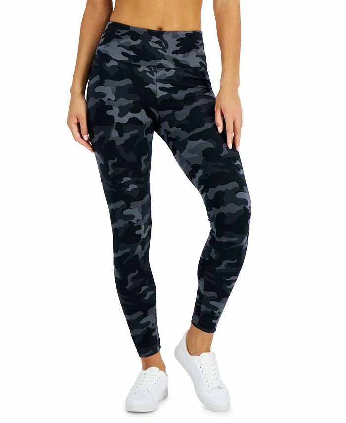 Style & Co Women's Camo-Print High Rise Leggings, Created For Macy's 1 Style & Co Women's Camo-Print High Rise Leggings, Created For Macy's