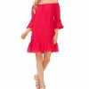 CeCe Women's Off The Shoulder Flounce Dress