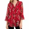 Charter Club Women's Etching Garden Top, Created For Macy's