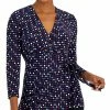 Anne Klein Printed Tie-Waist Top