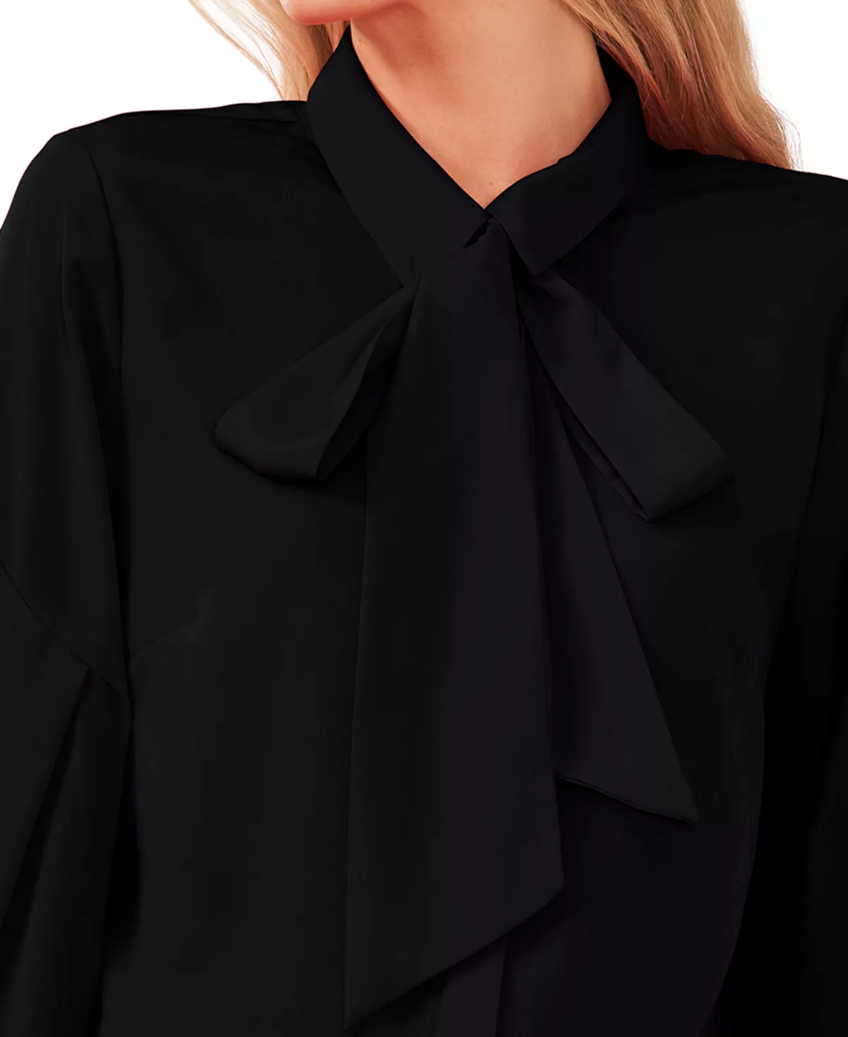 CeCe Women's Button-Up Bow Blouse 4 CeCe Women's Button-Up Bow Blouse - Image 4