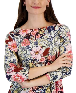 JM Collection Women's Villa Travels Top, Created For Macy's -Anne Klein Sales Store 22260715 fpx