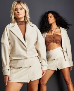 Royalty By Maluma Women's Herringbone Moto Jacket, Created For Macy's -Anne Klein Sales Store 22261569 fpx