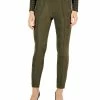 Anne Klein Hollywood Faux Suede Front-Seam Pants