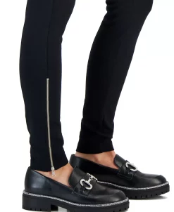 INC International Concepts Women's Zipper-Hem Ponté-Knit Skinny Pants, Created For Macy's -Anne Klein Sales Store 22269339 fpx