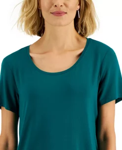 JM Collection Scoop-Neck T-Shirt, Created For Macy's -Anne Klein Sales Store 22271310 fpx