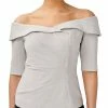 Adrianna Papell Women's Ruched Off-The-Shoulder Top