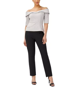 Adrianna Papell Women's Ruched Off-The-Shoulder Top -Anne Klein Sales Store 22294209 fpx