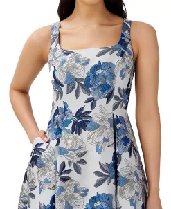 Adrianna Papell Women's Jacquard Midi Dress -Anne Klein Sales Store 22294275 fpx