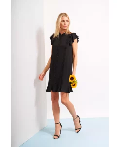 CeCe Women's Pintuck Button Front Dress 11 CeCe Women's Pintuck Button Front Dress -Anne Klein Sales Store 22295497 fpx