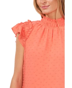 CeCe Women's Ruffled Flutter Sleeve Blouse -Anne Klein Sales Store 22295547 fpx