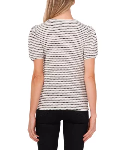 CeCe Women's Smocked Shoulder T-shirt 4 CeCe Women's Smocked Shoulder T-shirt -Anne Klein Sales Store 22295590 fpx