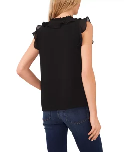 CeCe Women's Ruffled Tie Neck Top -Anne Klein Sales Store 22295656 fpx