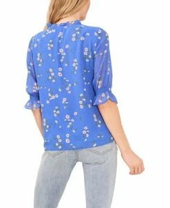 CeCe Women's Tie Neck Floral Print Blouse 5 CeCe Women's Tie Neck Floral Print Blouse -Anne Klein Sales Store 22295671 fpx